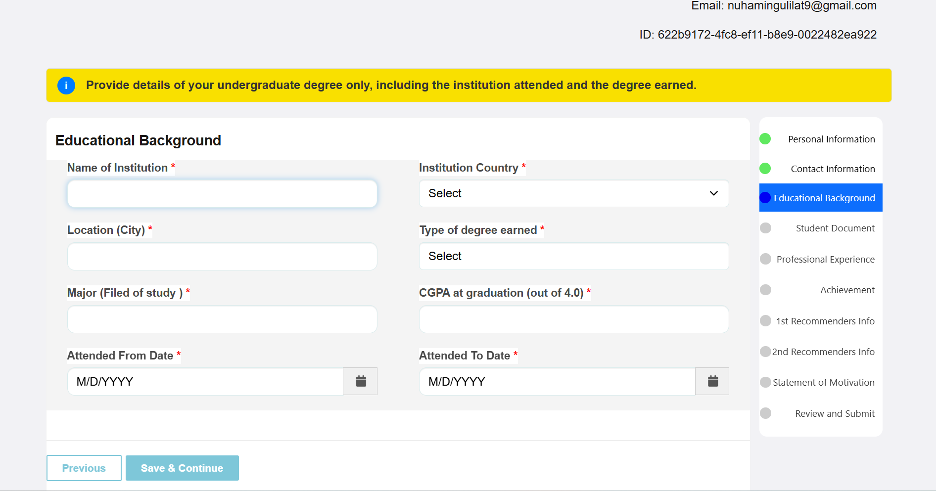 educational background